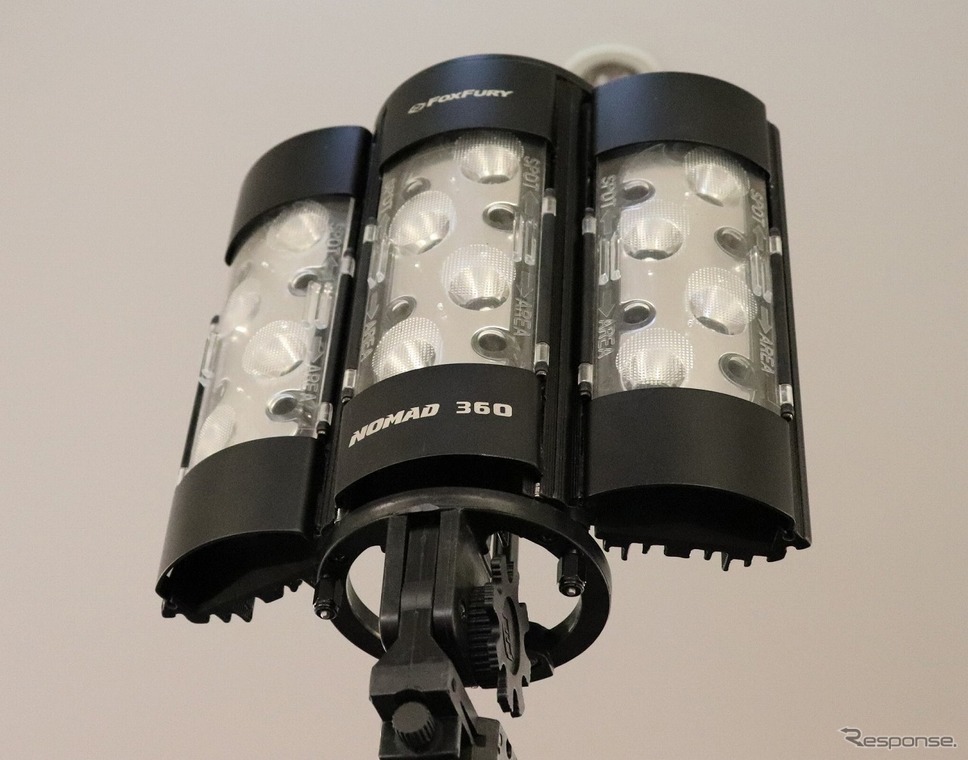 スポットライト照射(LED投光器)《写真提供 モリタホールディングス》