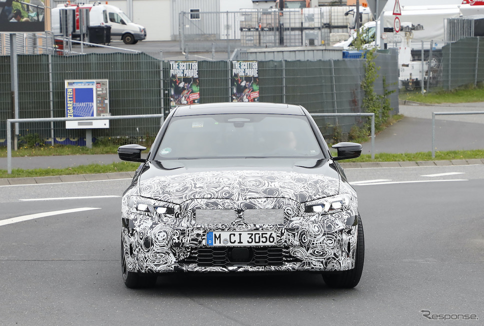 BMW 3シリーズ 改良新型プロトタイプ（スクープ写真）《APOLLO NEWS SERVICE》