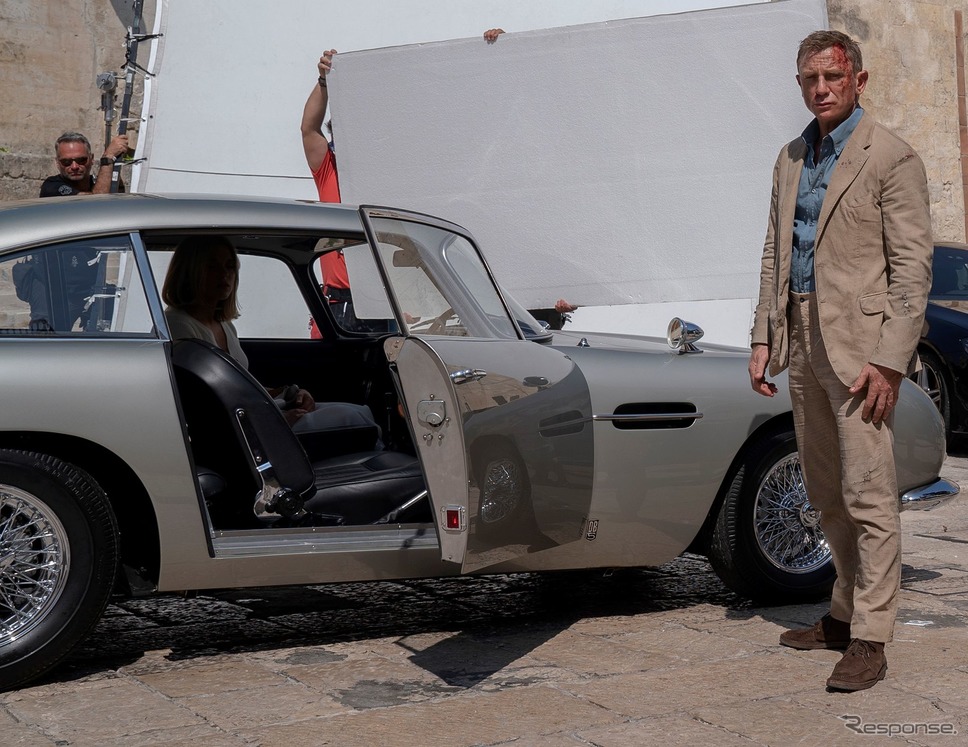 『007／ノー・タイム・トゥ・ダイ』に登場するアストンマーティンDB5のレプリカ《photo by Aston Martin》