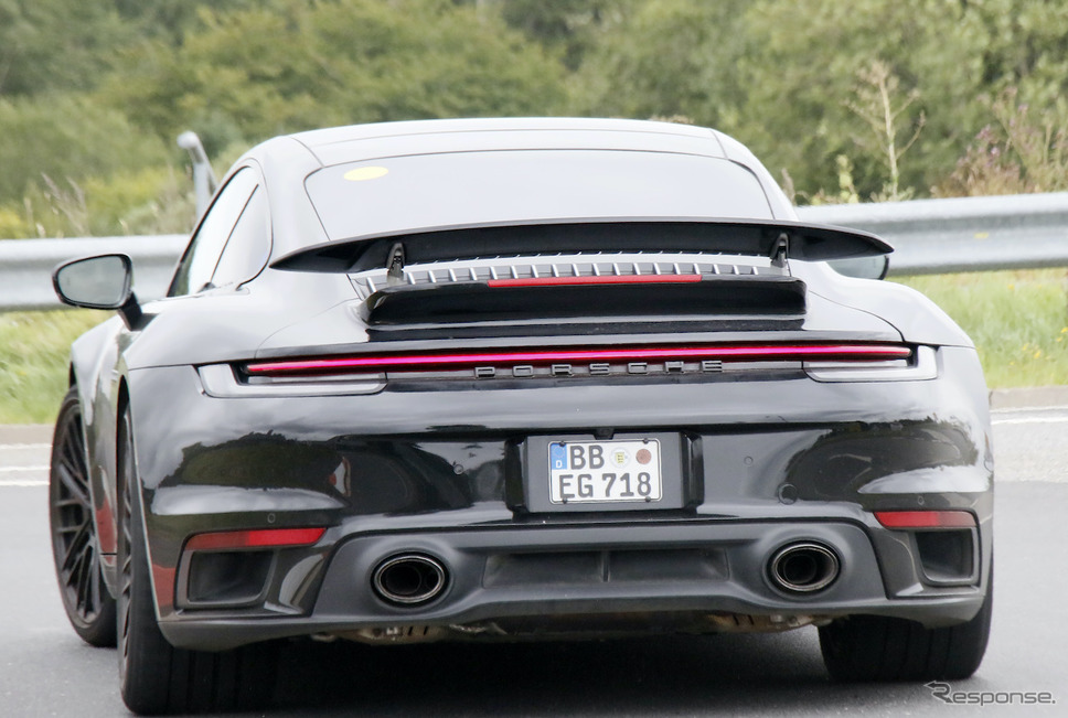 ポルシェ 911ターボ ハイブリッド（スクープ写真）《APOLLO NEWS SERVICE》