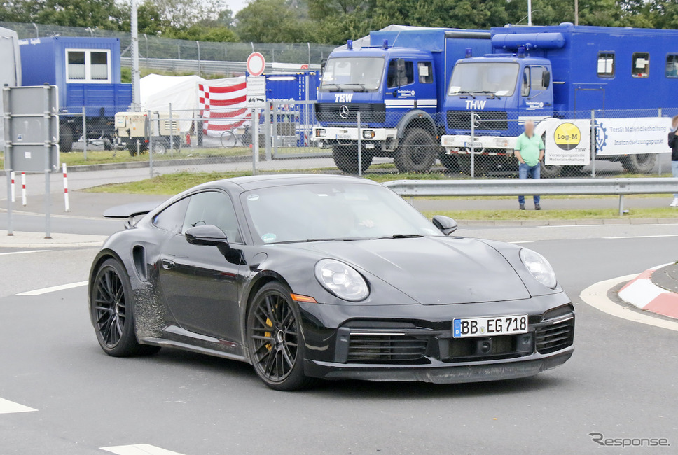 ポルシェ 911ターボ ハイブリッド(スクープ写真)《APOLLO NEWS SERVICE》