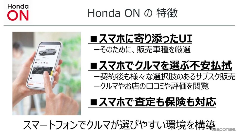 利用はスマートフォンで簡単入力すればOK。査定や保険にも対応《画像提供 ホンダ》