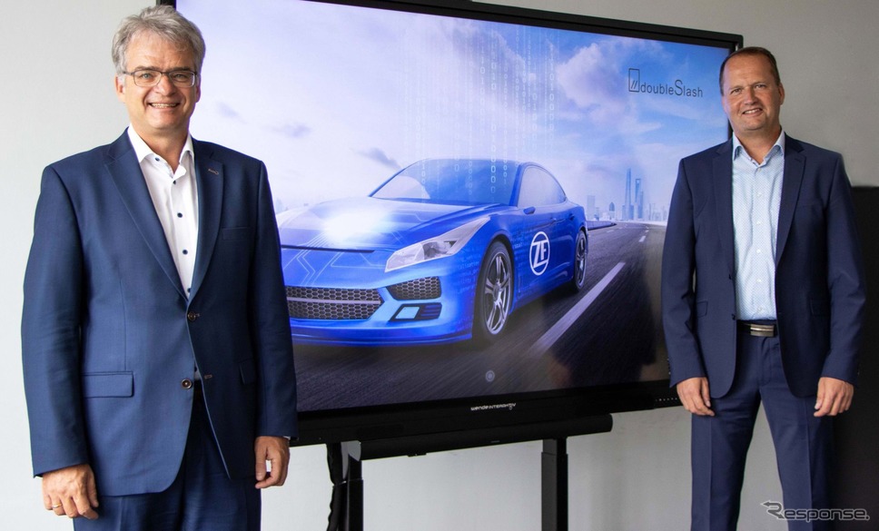 ZFとソフトウェア企業の「doubleSlash」の首脳《photo by ZF》
