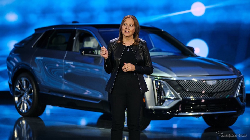 GMの新成長戦略を発表するメアリー・バーラ会長兼CEO《photo by GM》