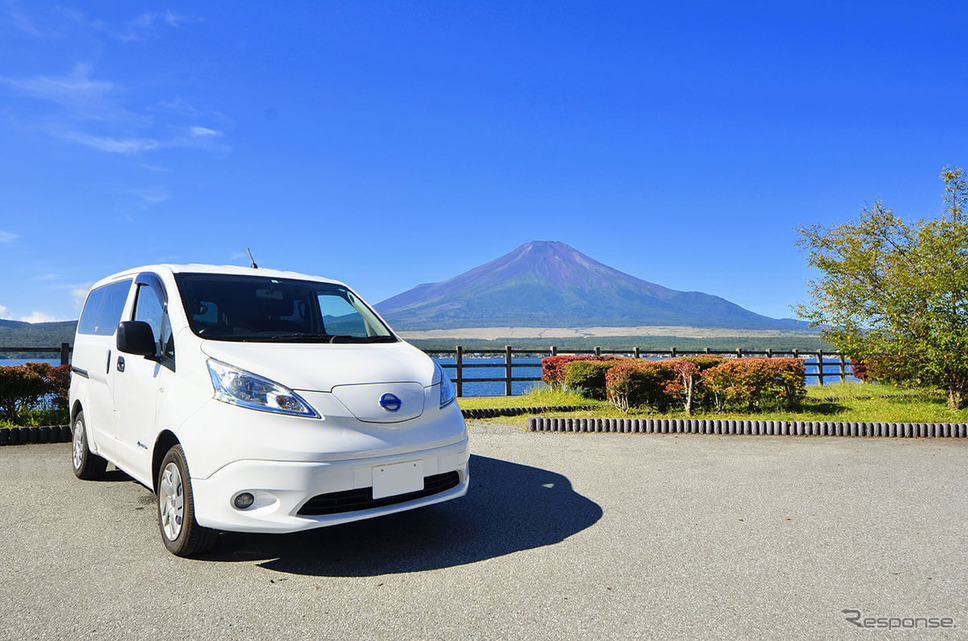 Pet-RVのペット専用EVレンタルキャンピングカー「e-NV200」《写真提供 アソモビ実行委員会》