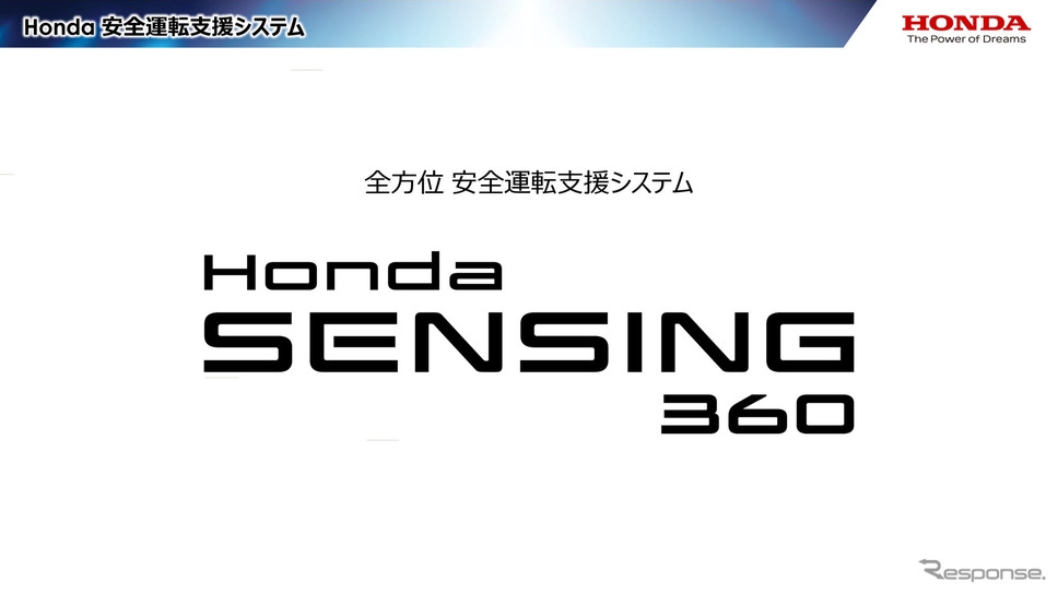 ホンダが発表した全方位安全運転支援システム「Honda SENSING 360」《画像提供 ホンダ》
