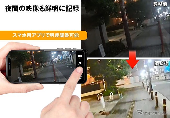 2カメラウエラブルドライブレコーダー「BDVR-A001」《写真提供 昌騰》