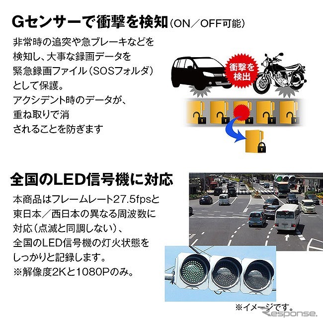 2カメラウエラブルドライブレコーダー「BDVR-A001」《写真提供 昌騰》
