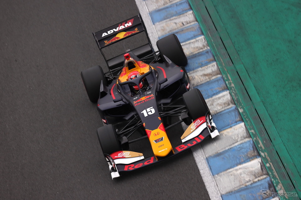 SUPER FORMULA第6戦で優勝した#15 大津弘樹(Red Bull MUGEN Team Goh)《撮影 竹内英士》