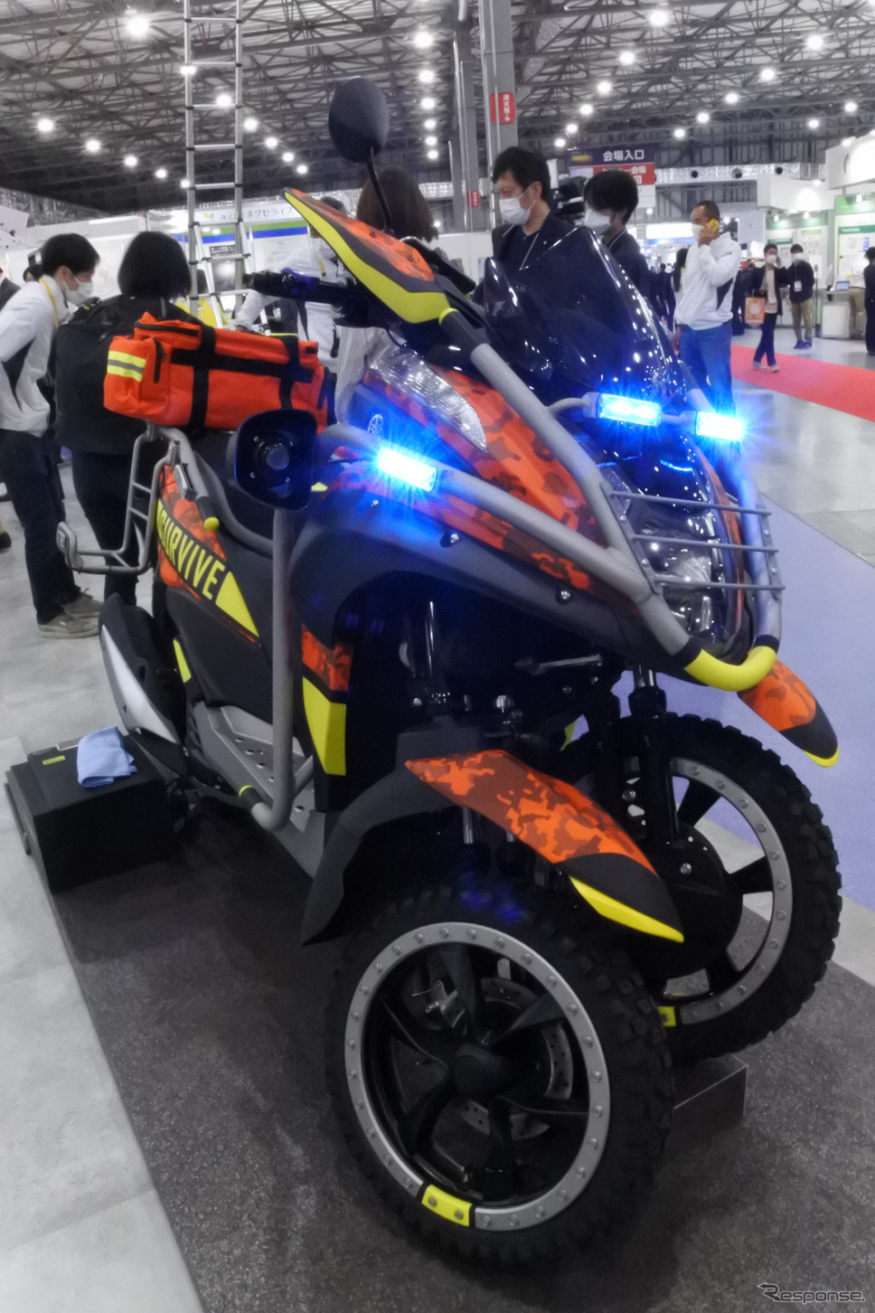 ヤマハ発動機 悪路対応防災コミューター『ラフロードトリシティコンセプト』《写真撮影 小松哲也》