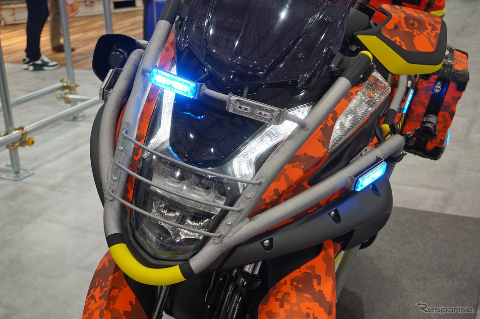 ヤマハ発動機の悪路対応防災コミューター『ラフロード トリシティ コンセプト』《写真撮影 宮崎壮人》