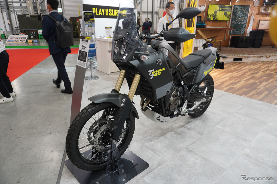 危機管理産業展2021に展示されたヤマハ『テネレ700』《写真撮影 宮崎壮人》