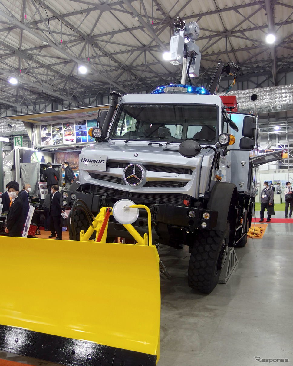 船山/ウニモグ(危機管理産業展2021)《写真撮影 高木啓》