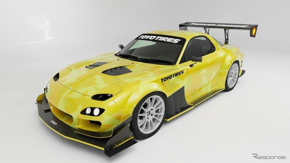 マツダ RX-7 のカスタマイズカー「TCPマジックUSAヘリテージ7」《photo by Toyo Tires》