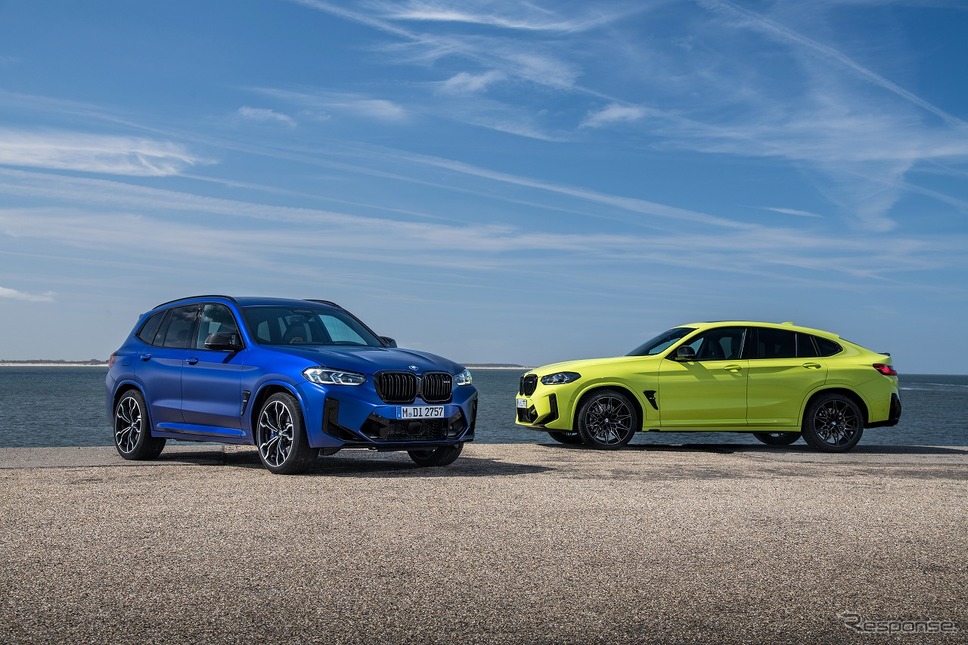 BMW X3 Mコンペティション（左）とBMW X4 Mコンペティション（右）《写真提供 ビー・エム・ダブリュー》