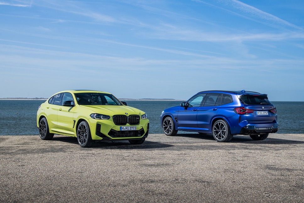 BMW X4 Mコンペティション（左）とBMW X3 Mコンペティション（右）《写真提供 ビー・エム・ダブリュー》