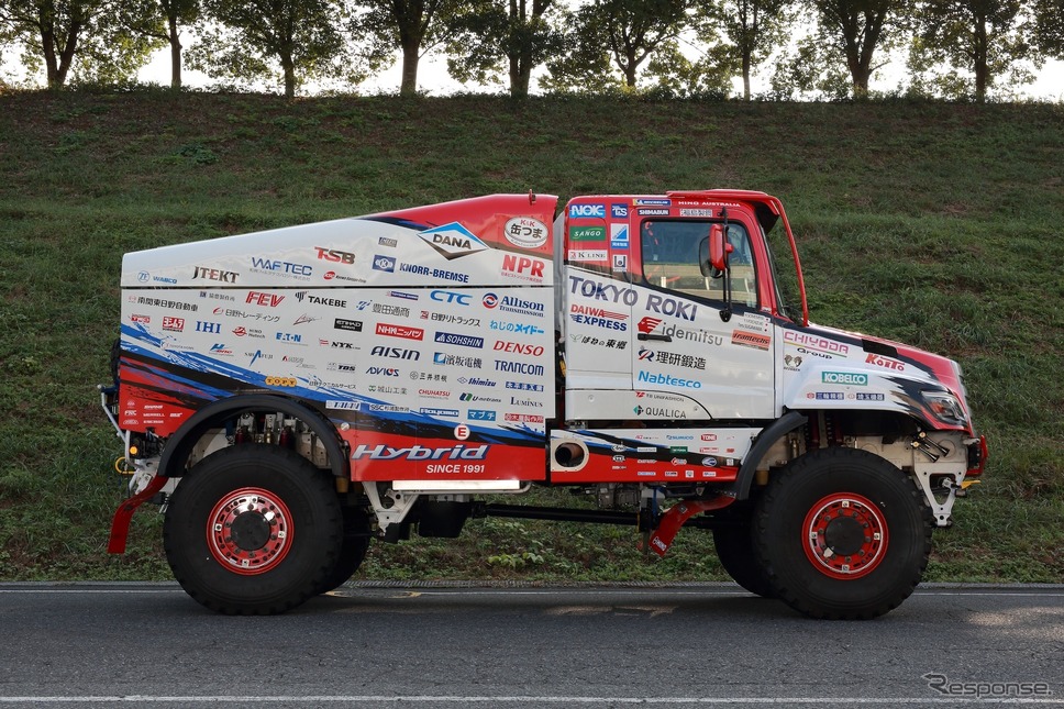 日野チームスガワラのダカール・ラリー2022参戦車両《写真提供 ジェイテクト》