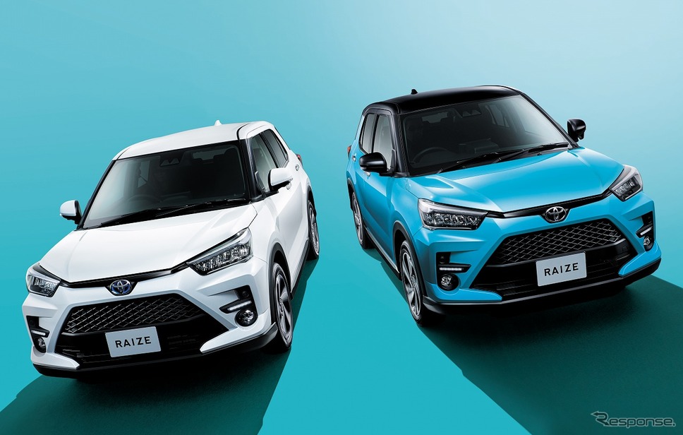 トヨタ ライズ（左 Z：ハイブリッド・2WD、右 Z：ガソリン・2WD）《写真提供 トヨタ自動車》