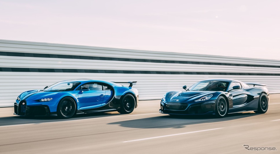 ブガッティ・シロン と リマック・ネヴェラ《photo by Bugatti》