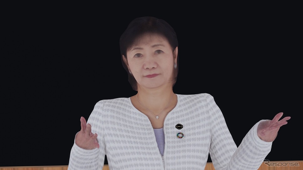 星野朝子副社長《画面キャプチャ》