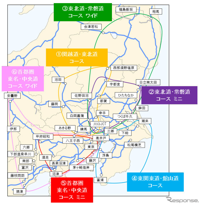 首都圏 コース詳細《写真提供 東日本高速道路》