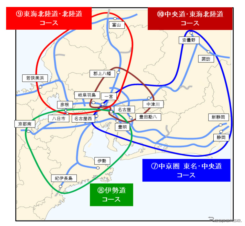 中京圏 コース詳細《写真提供 東日本高速道路》