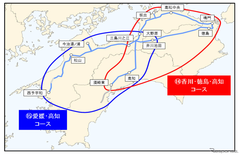 四国 コース詳細《写真提供 東日本高速道路》