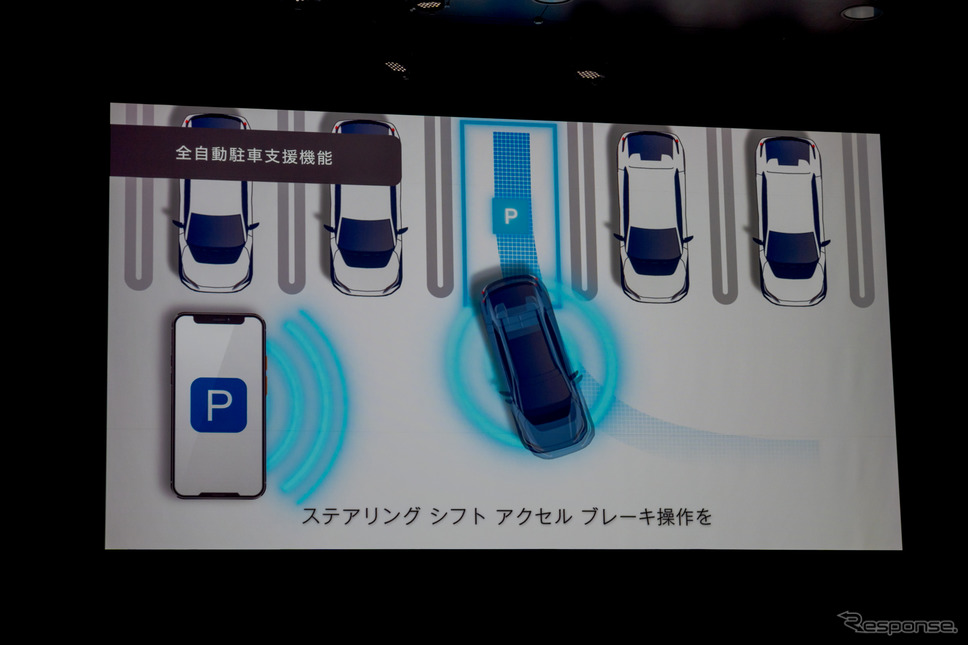 SUBARU初の全自動駐車支援機能を搭載。《写真撮影 関口敬文》