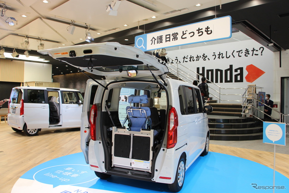 N-BOXの車いす仕様車《写真撮影 中尾真二》