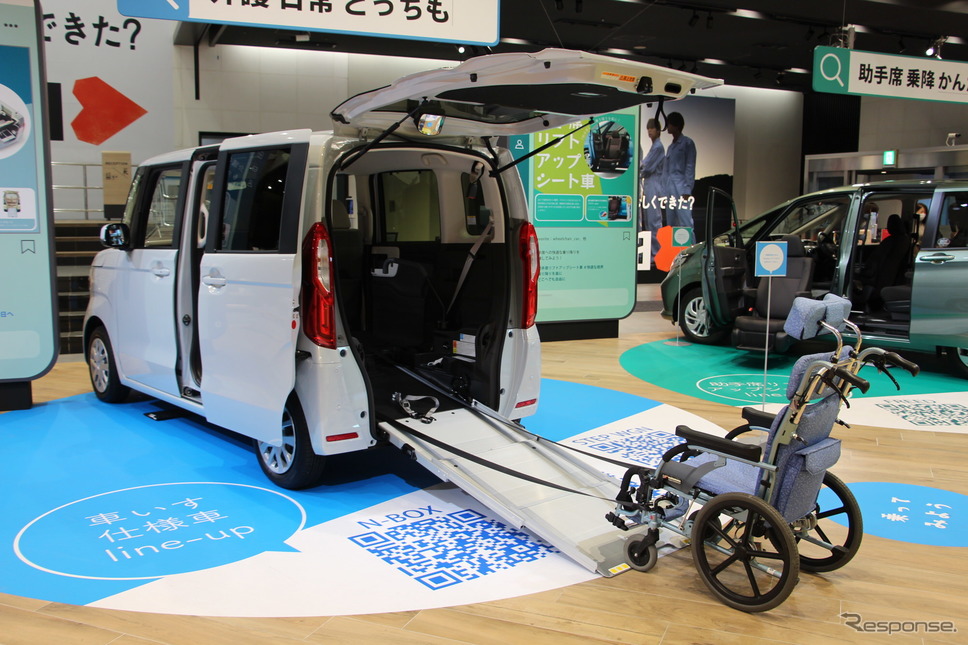 N-BOXの車いす仕様車《写真撮影 中尾真二》
