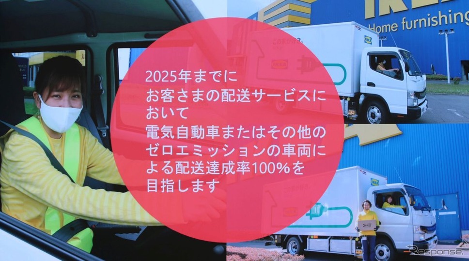 イケアではグローバルでもラストマイルのゼロエミッションかを宣言《写真撮影 中尾真二》