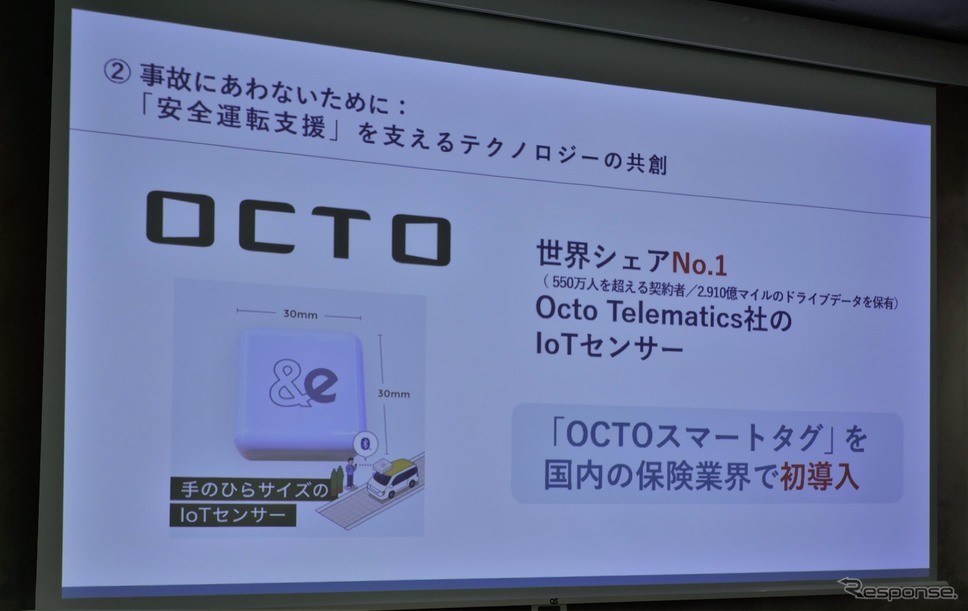 「OCTOスマートタグ」をIoTセンサーに採用したのは国内保険業界初