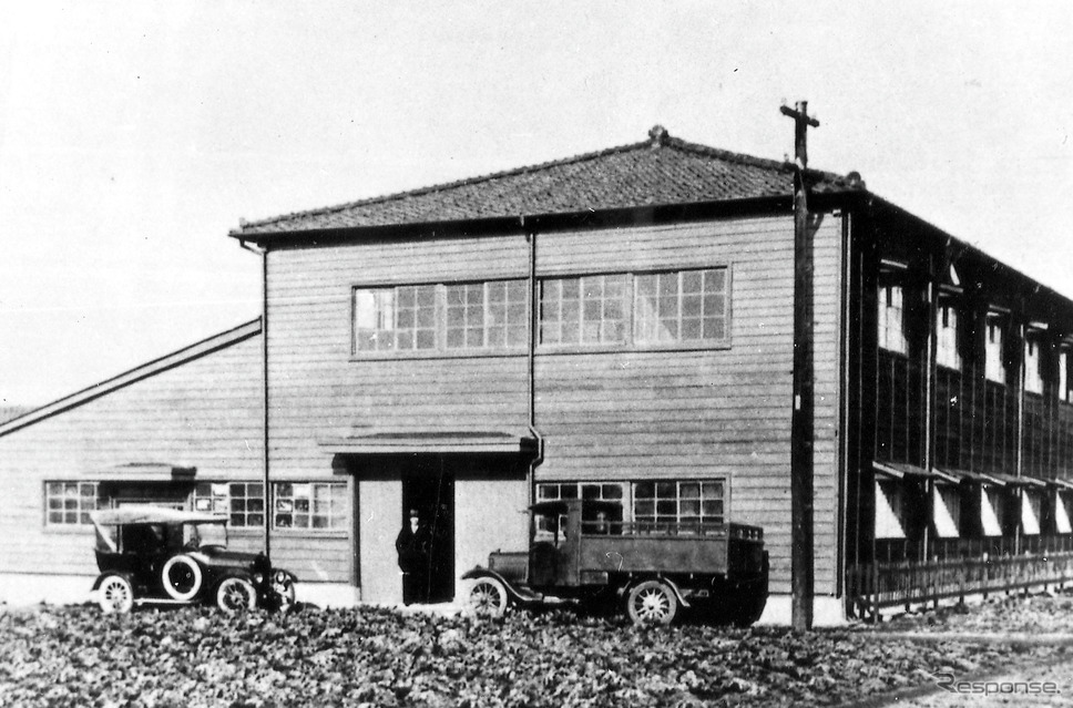 1915年頃の快進社の社屋《写真提供 日産自動車》