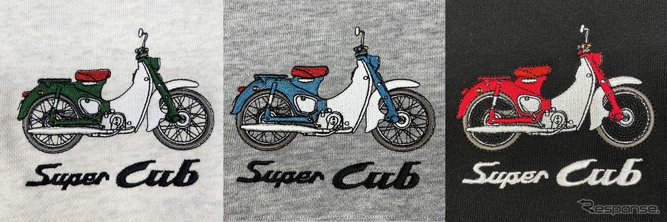 SUPER CUB刺繍プルパーカー(刺繍部)《写真提供 フェイス》