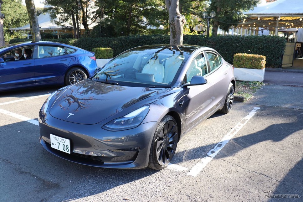 JAIA輸入電動車試乗会:テスラ・モデル3パフォーマンス《写真撮影 中尾真二》