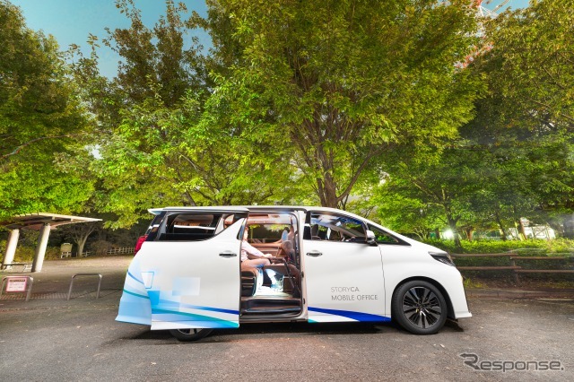 アルファード モービルオフィス仕様車《写真提供 アルパインマーケティング》