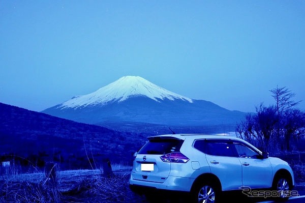 富士山が見える人気車中泊スポット（イメージ）《写真提供 キャンピングカー株式会社》