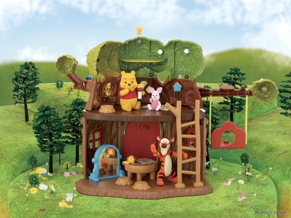 NEWトレンド:ディスニーキャラクター DIYTOWN 100 エーカーの森の大きな木のおうち(セガトイズ) (c) Disney. Based on the“Winnie the Pooh”works by A.A.Milne and E.H.Shepard.《写真提供 セガトイズ》