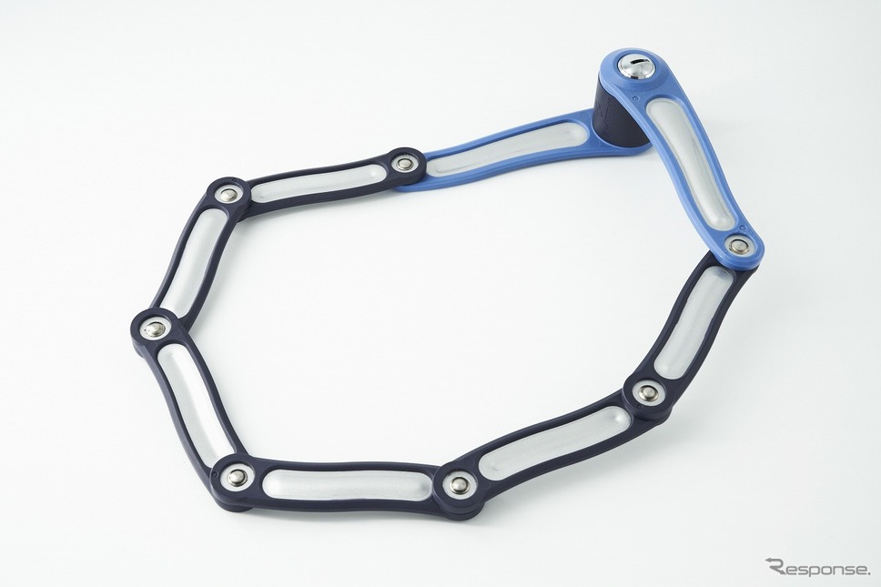 全長95cmの強固な自転車用ロック《写真提供 アイシン高丘》