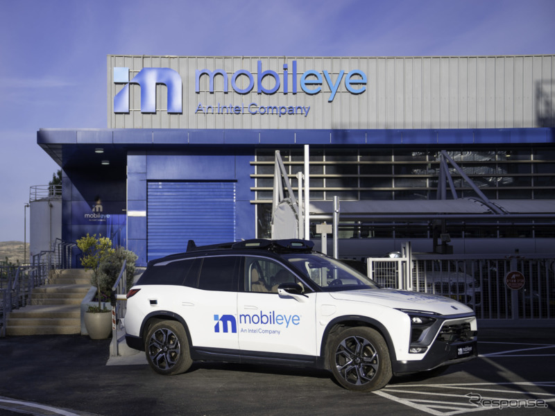 モービルアイの自動運転車《photo by Mobileye》
