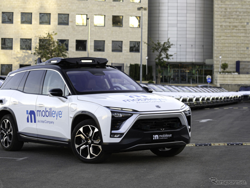 モービルアイの自動運転車《photo by Mobileye》