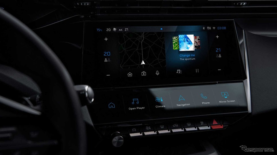 プジョー 308 新型の車載コネクト《photo by Peugeot》