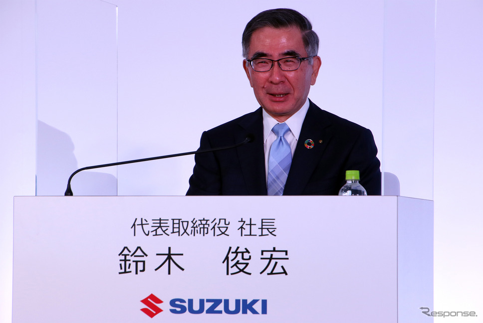 鈴木俊宏社長(スズキ・アルト新型)発表会《写真提供 スズキ》