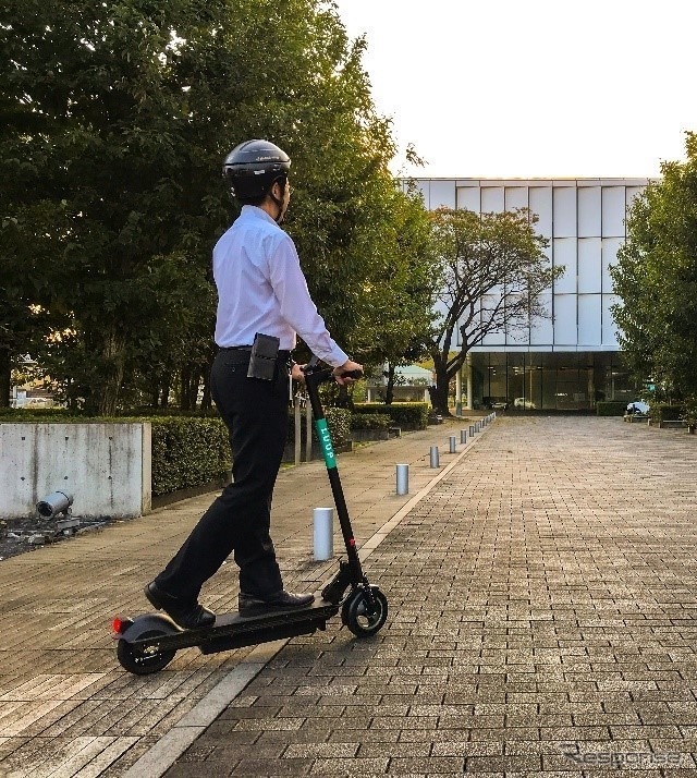ワイヤレス充電ポートシステム実証の様子《画像提供 古河電工》
