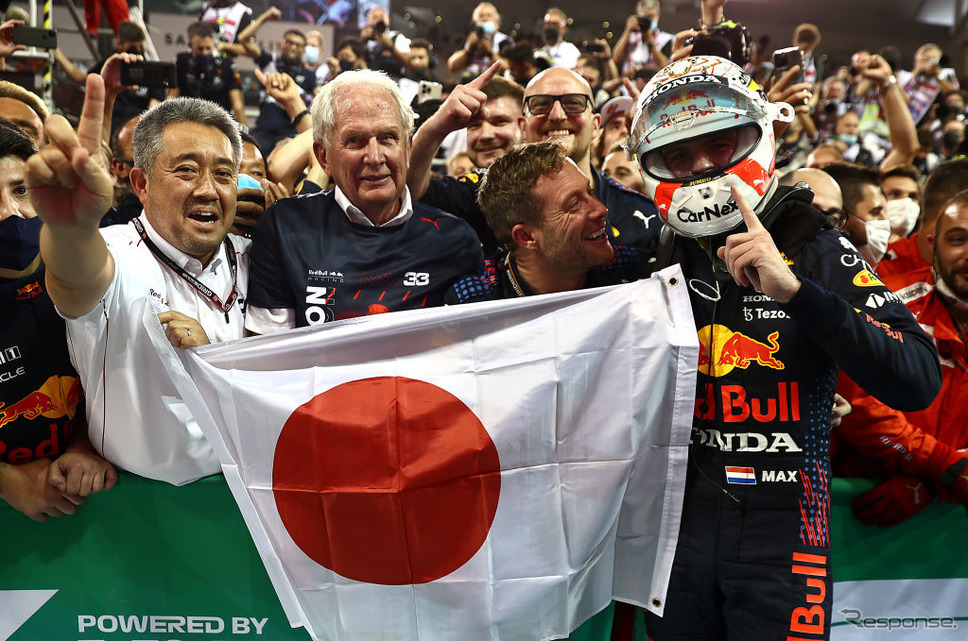 F1アブダビGPでフェルスタッペンが最終ラップで大逆転、ホンダ30年ぶりのチャンピオンに《Photo by Mark Thompson/Getty Images Sport/ゲッティイメージズ》
