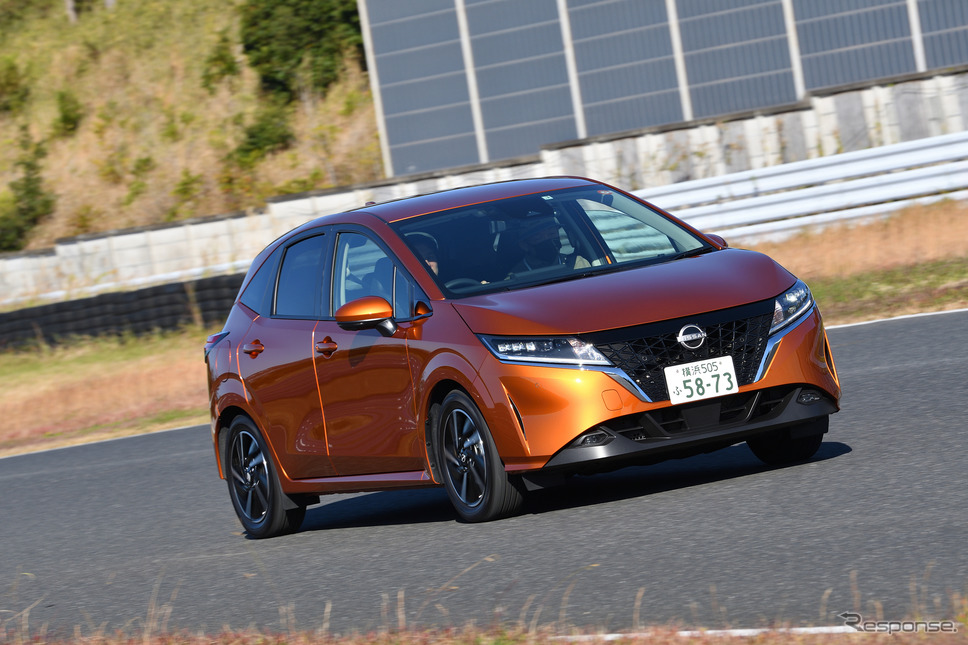 日産ノート(日本カーオブザイヤー10ベスト試乗会)《写真提供 日本カーオブザイヤー実行委員会》