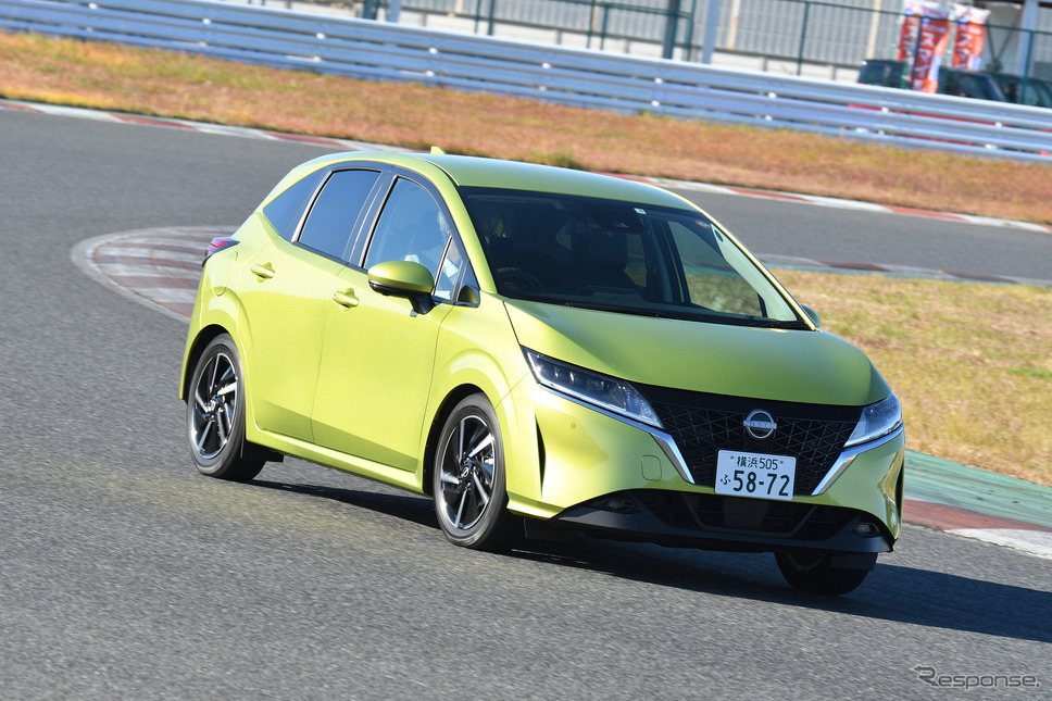 日産ノート(日本カーオブザイヤー10ベスト試乗会)《写真提供 日本カーオブザイヤー実行委員会》