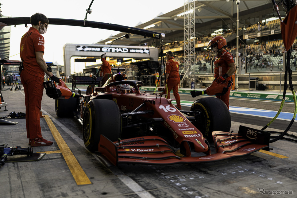ルクレール（F1アブダビGP）《photo by Ferrari》