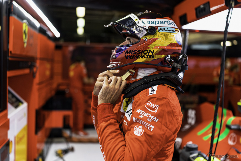 サインツ(F1アブダビGP)《photo by Ferrari》
