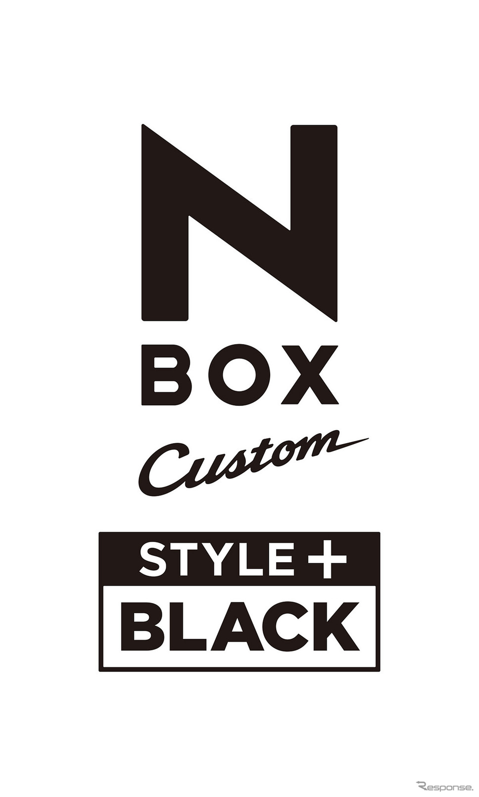 ホンダ N-BOXカスタム STYLE＋ BLACK ロゴ《写真提供 本田技研工業》